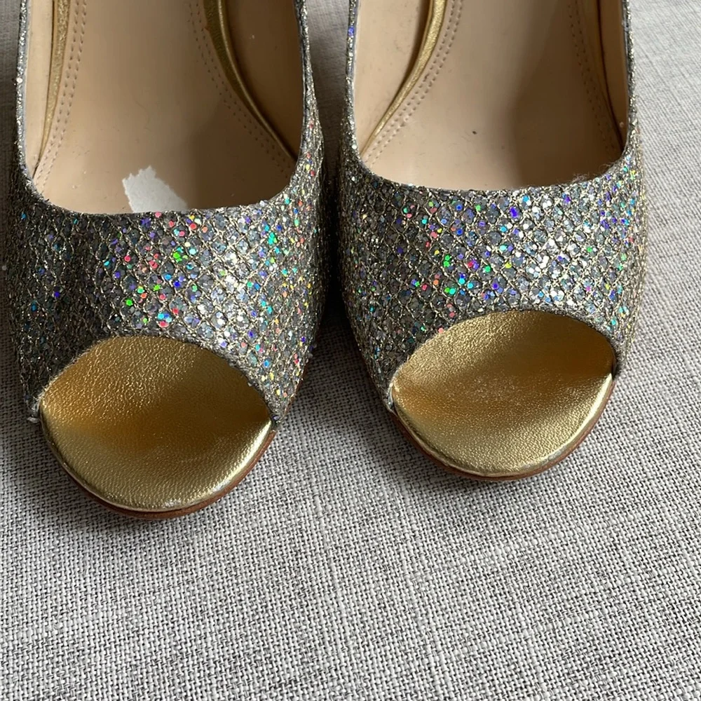 Enzo Angiolini crystal peep toe pump size 9 - Picture 10 of 12